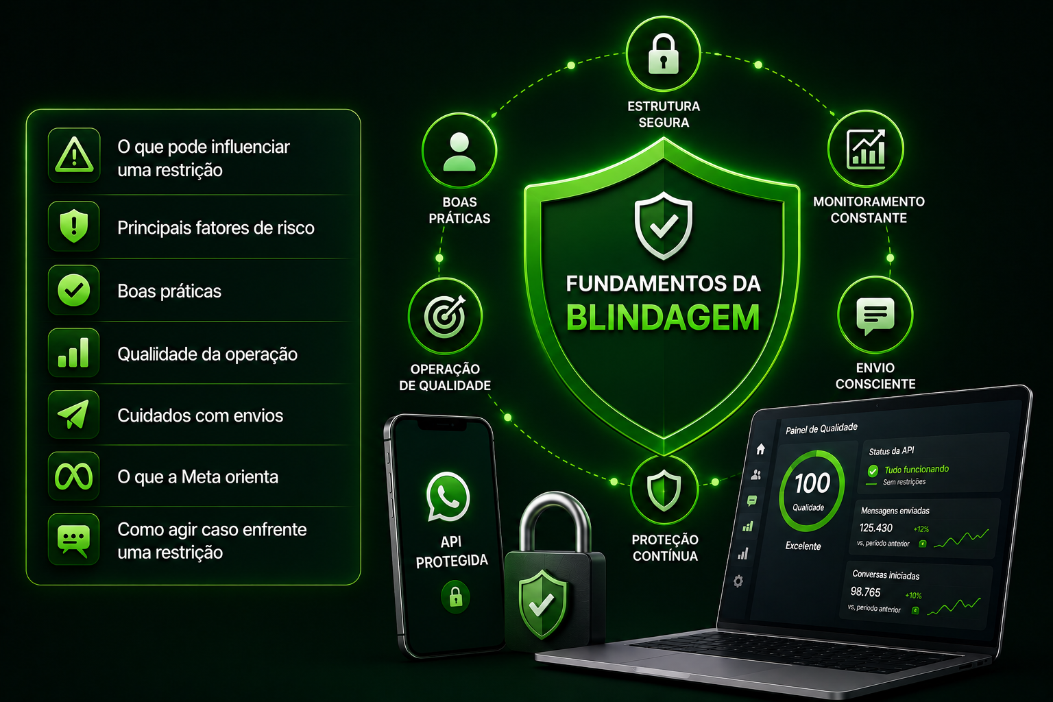 Fundamentos da Blindagem: proteção completa para sua API Oficial do WhatsApp